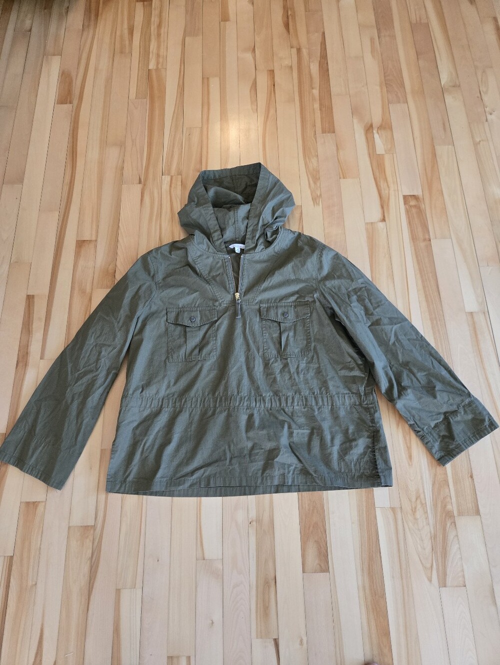 Signature Olive Hooded Military Jacket Size XL
